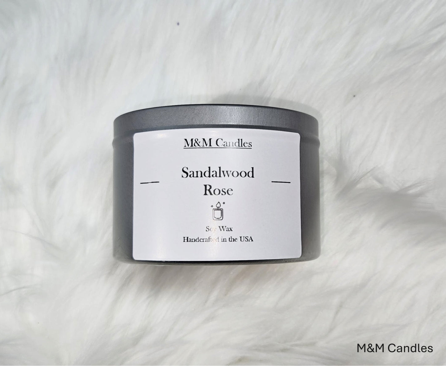 Scented Candle Gift Set-Sandalwood Rose fragrance-Wooden wick-1 lb