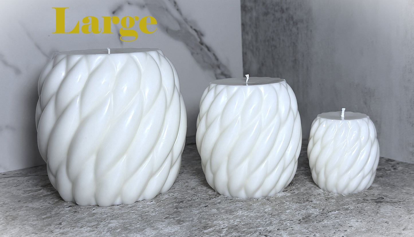 🕯️Twist Trio – Elegant Spiral Candles Set of 3 or Individually -Choose Scent and Color.
