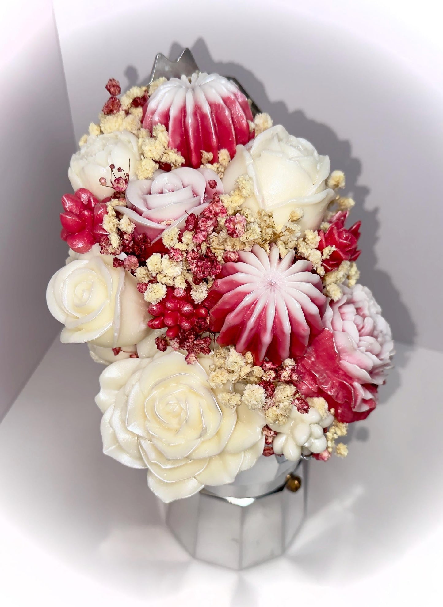 Floral  Candle Coffee Maker Bouquet