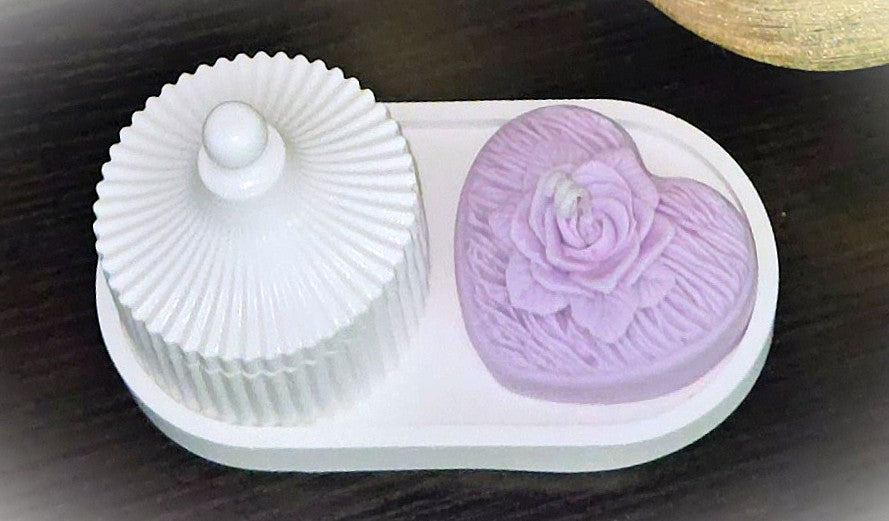 🌸 Blush Bloom Candle Duo-Choose your scent and color-Made to order image 13