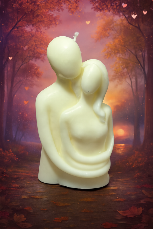 Eternal Embrace – Sculpted Couple Candle image 0