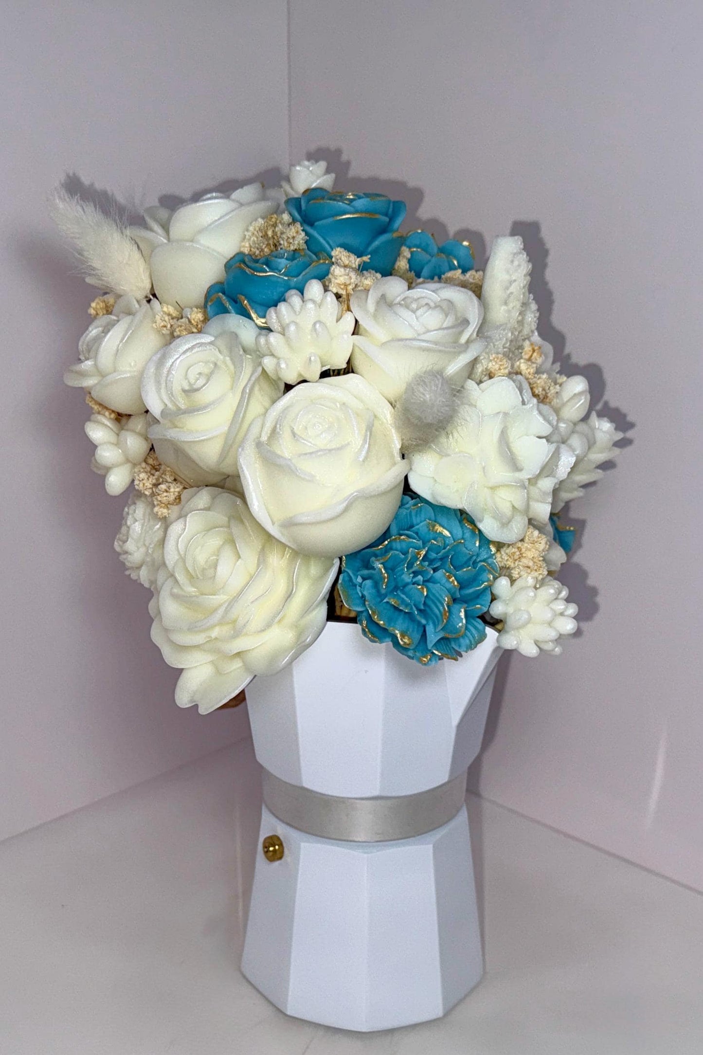 Floral Candle Coffee Maker Bouquet