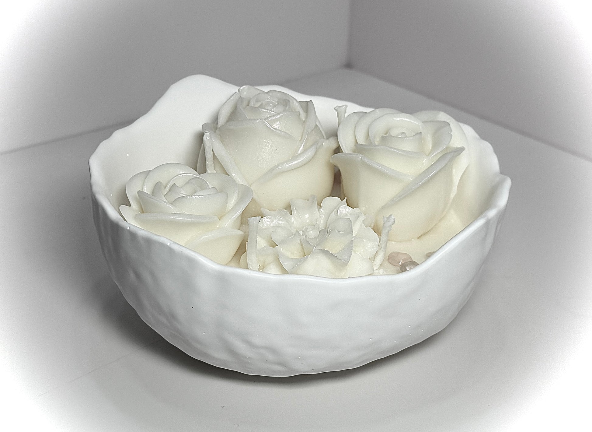Candle Flower Bowl-Choose Scent-Choose color image 0