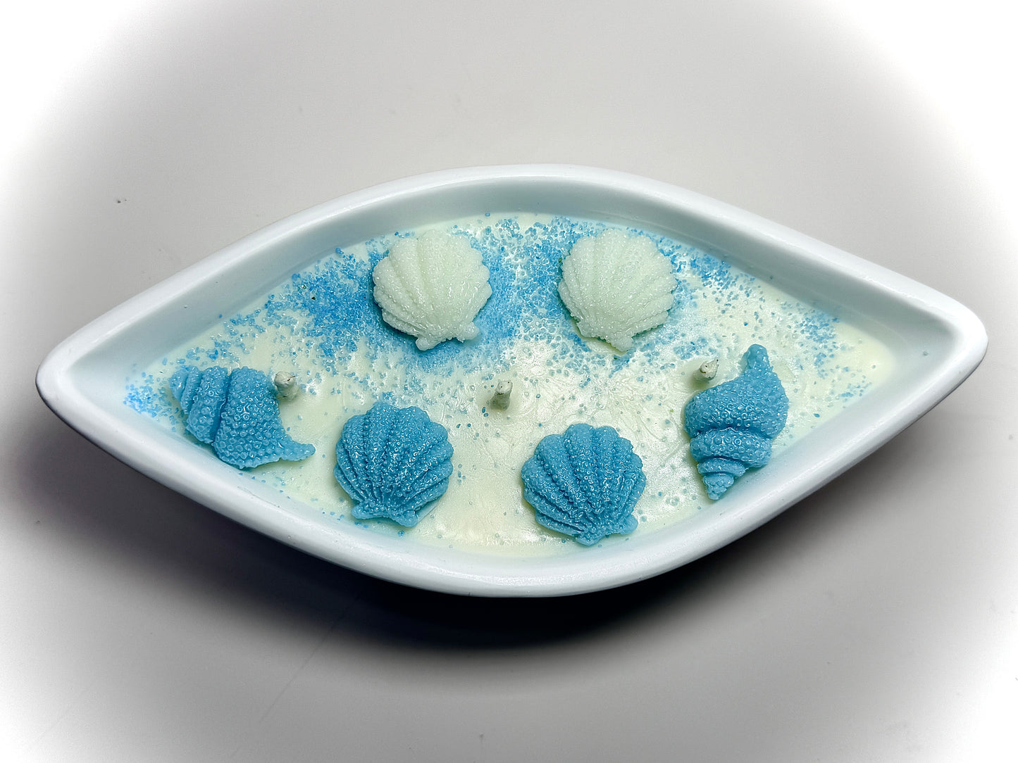 Coastal Breeze Shell Candle Boat - Shaped Bowl - Ocean Themed. Choose Scent. image 1