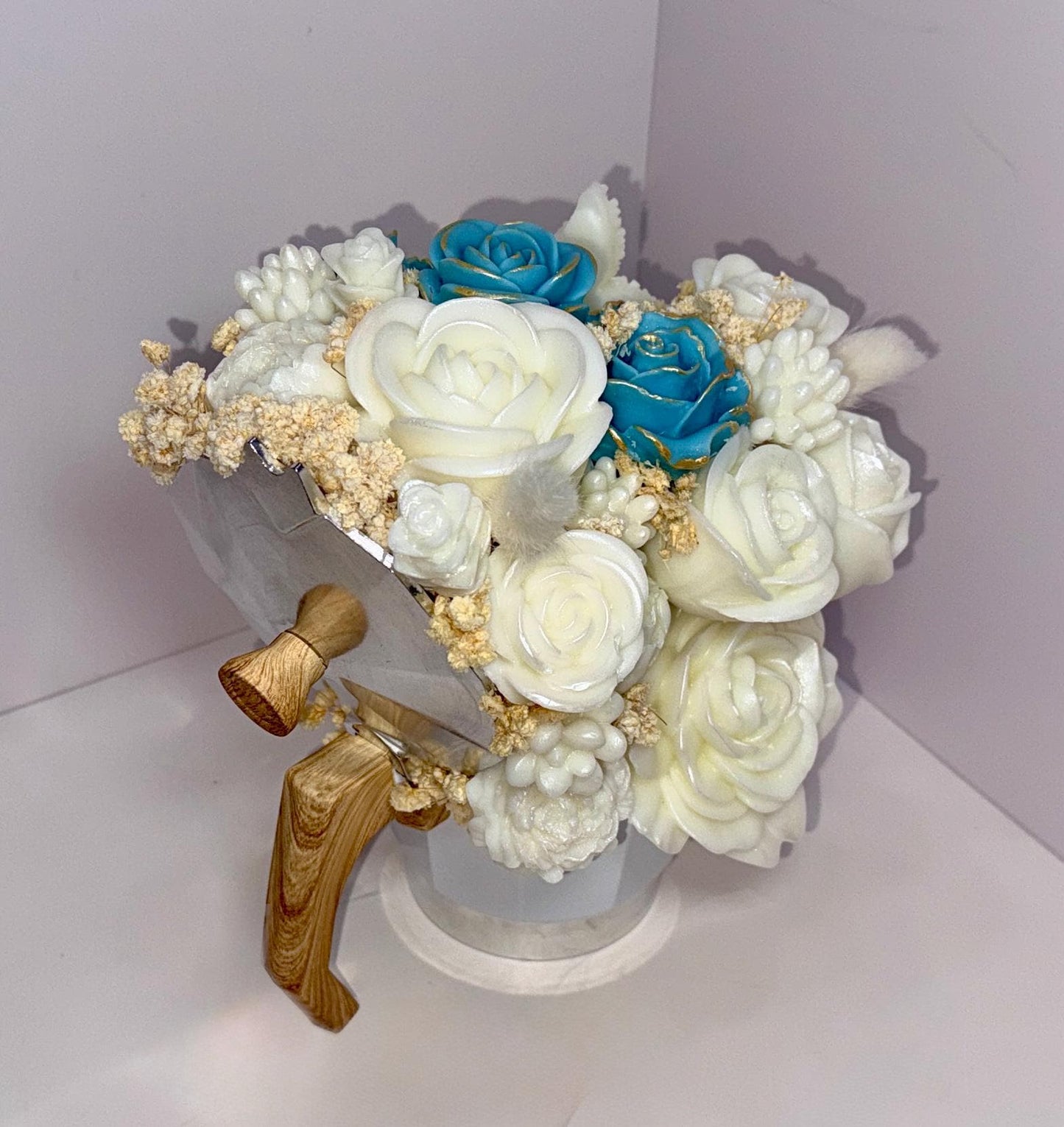 Floral Candle Coffee Maker Bouquet