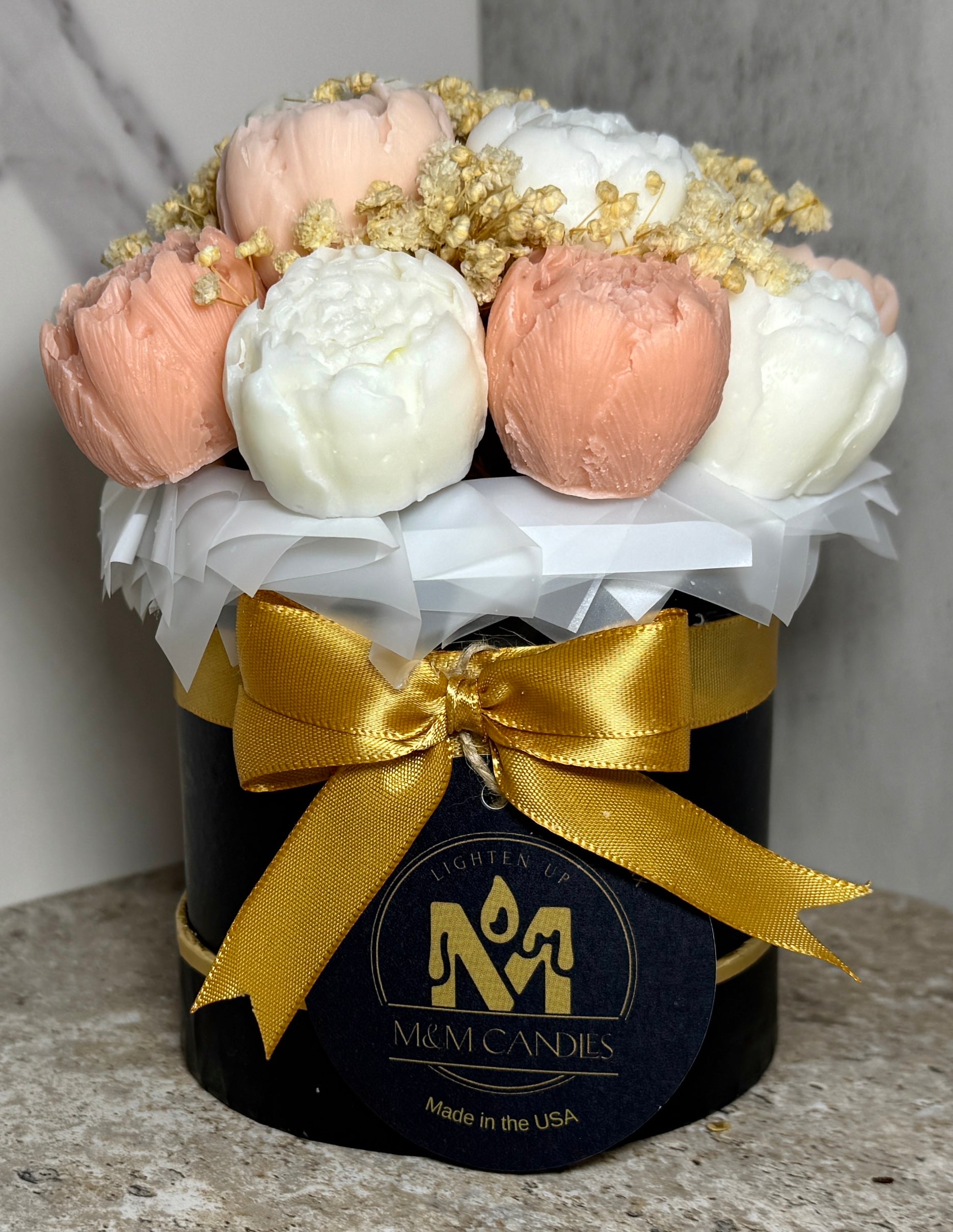 🌸 Velvet Bloom – Candle Scented Ruby Rouge Bouquet image 3