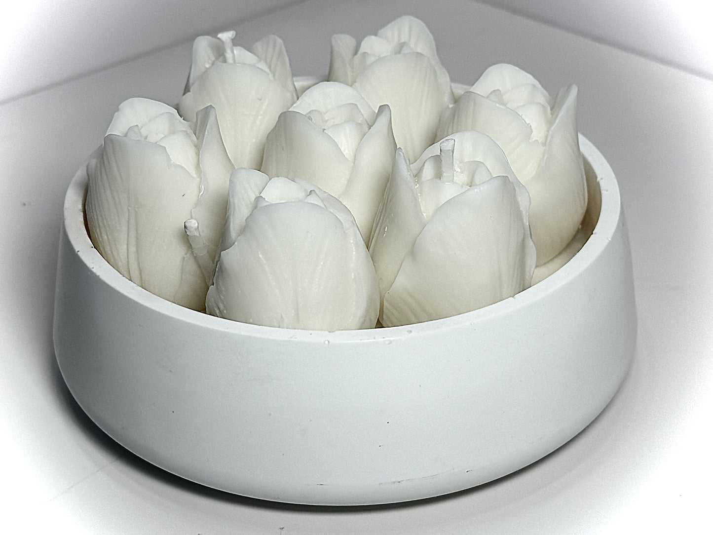Candle Flowers Bowl-Choose Scent-Choose Colors-Choose Flowers image 6