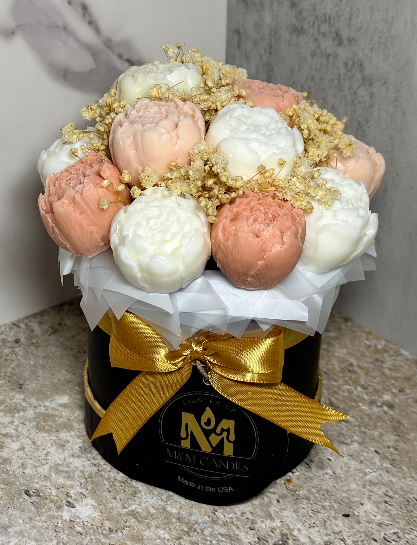 🌸 Velvet Bloom – Candle Scented Ruby Rouge Bouquet image 4