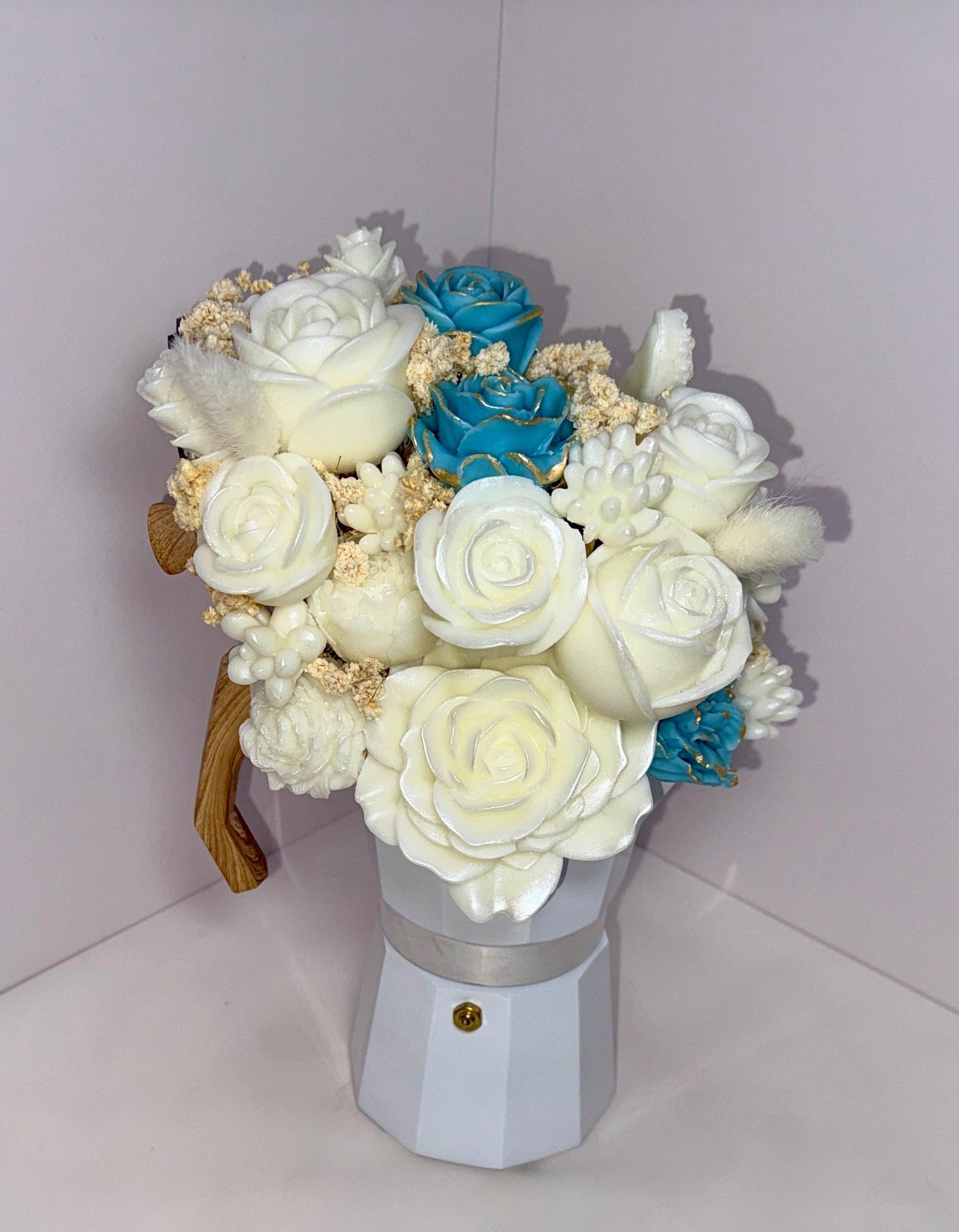 Floral Candle Coffee Maker Bouquet