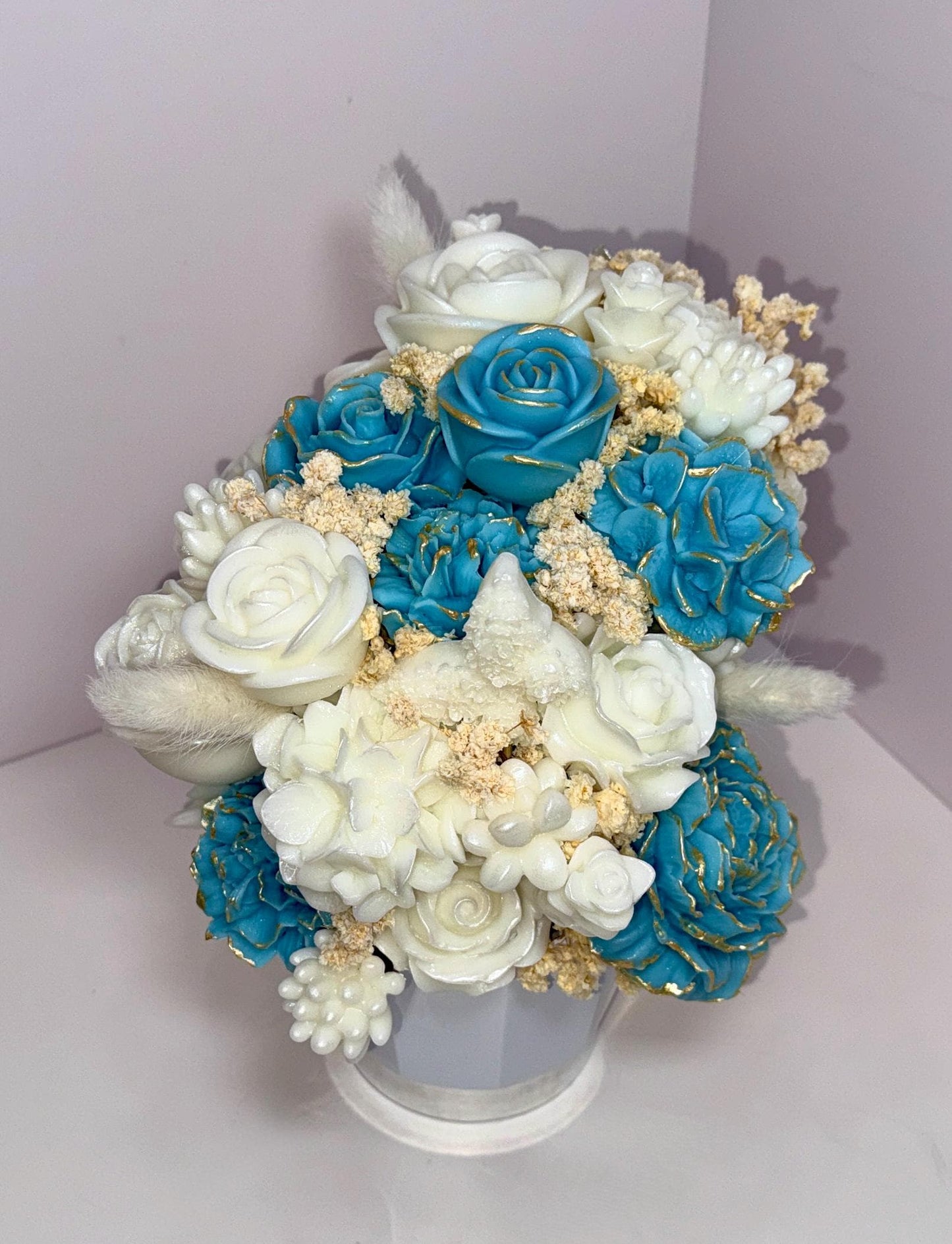 Floral Candle Coffee Maker Bouquet