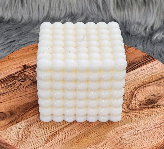 🫧 Custom Large Bubble Square Candle – Choose Your Color & Scent 🕯️ image 0