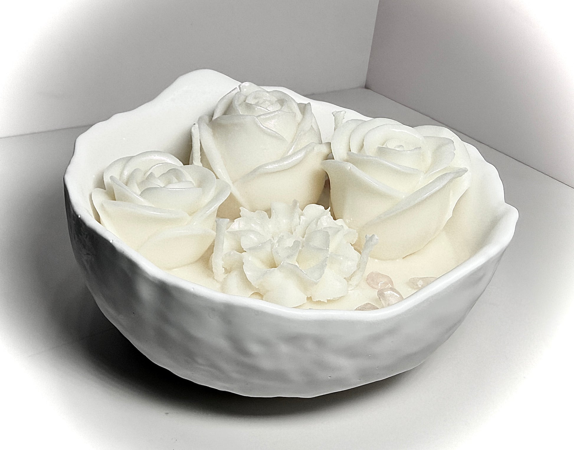 Candle Flower Bowl-Choose Scent-Choose color image 5