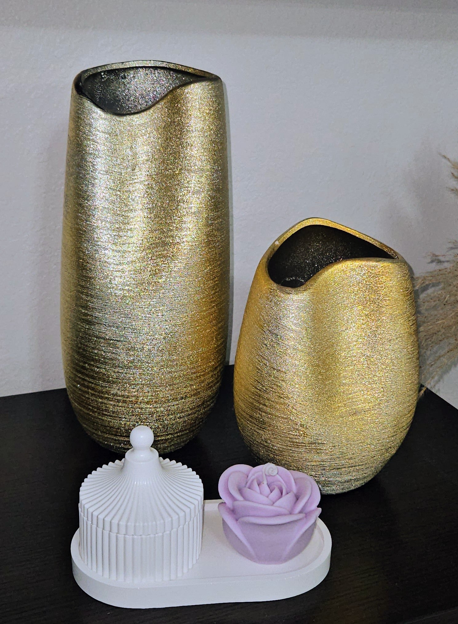 🌸 Blush Bloom Candle Duo-Choose your scent and color-Made to order image 7