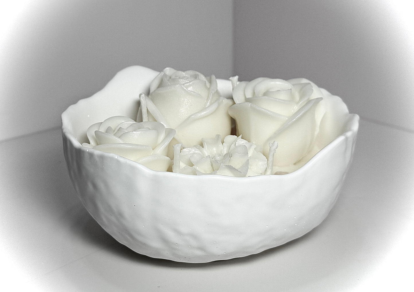 Candle Flower Bowl-Choose Scent-Choose color image 1