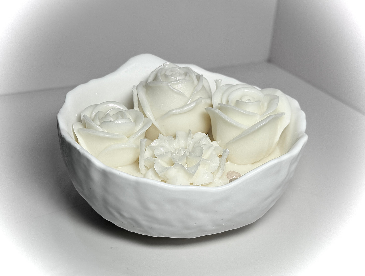 Candle Flower Bowl-Choose Scent-Choose color image 4
