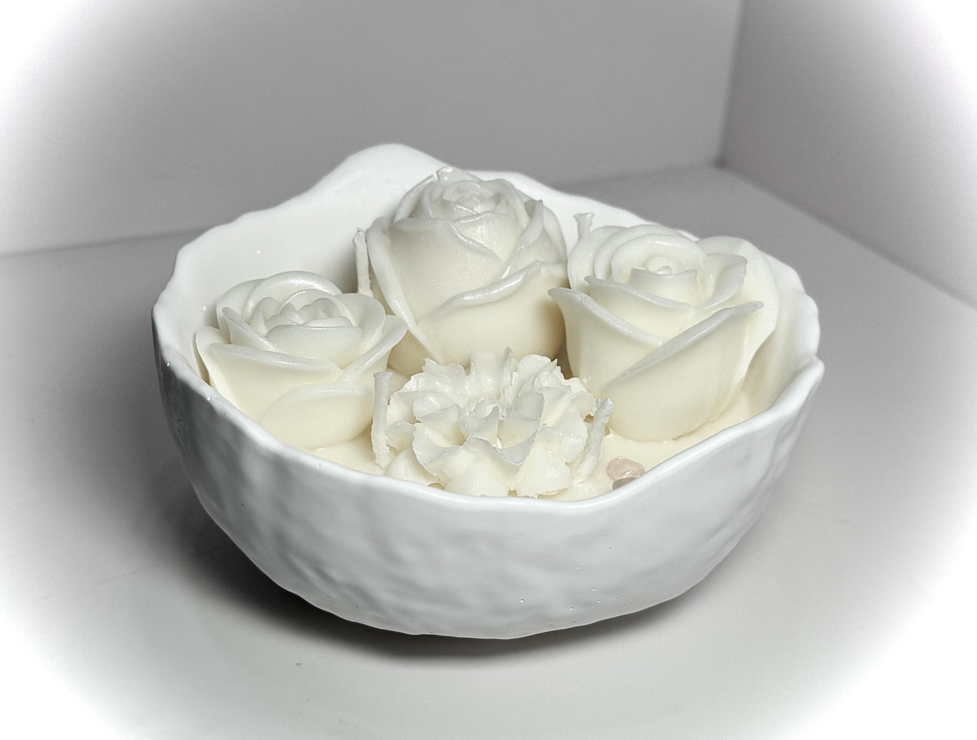 Candle Flower Bowl-Choose Scent-Choose color image 4