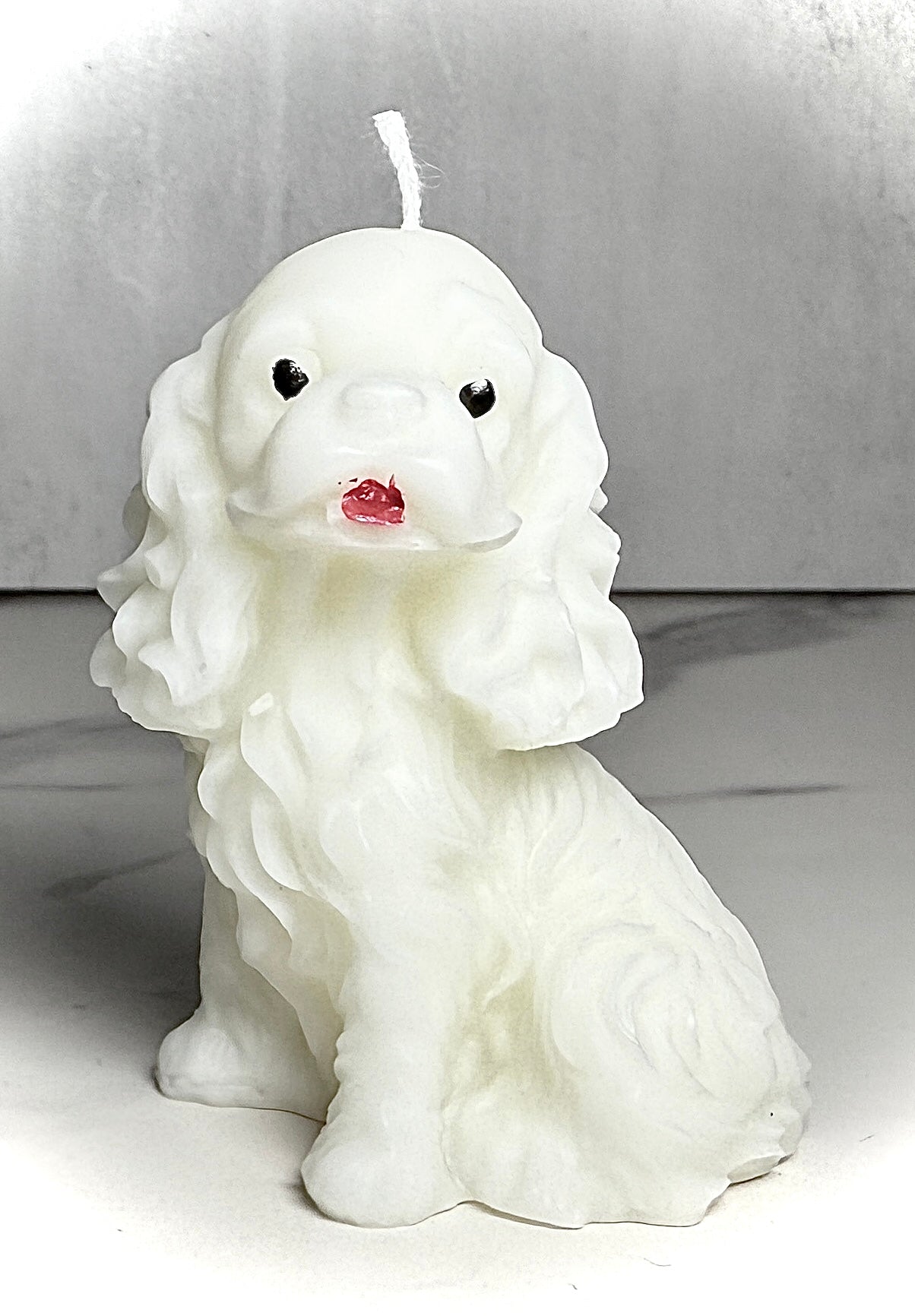 Handcrafted Dog Figurine Candle – Custom Color & Scent image 2