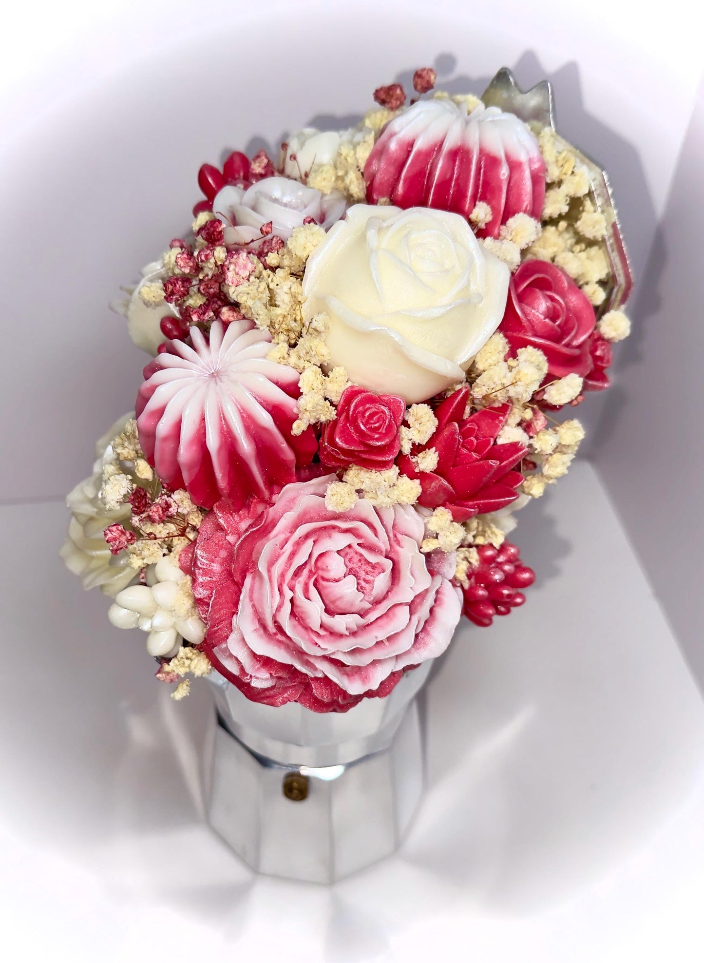 Floral  Candle Coffee Maker Bouquet