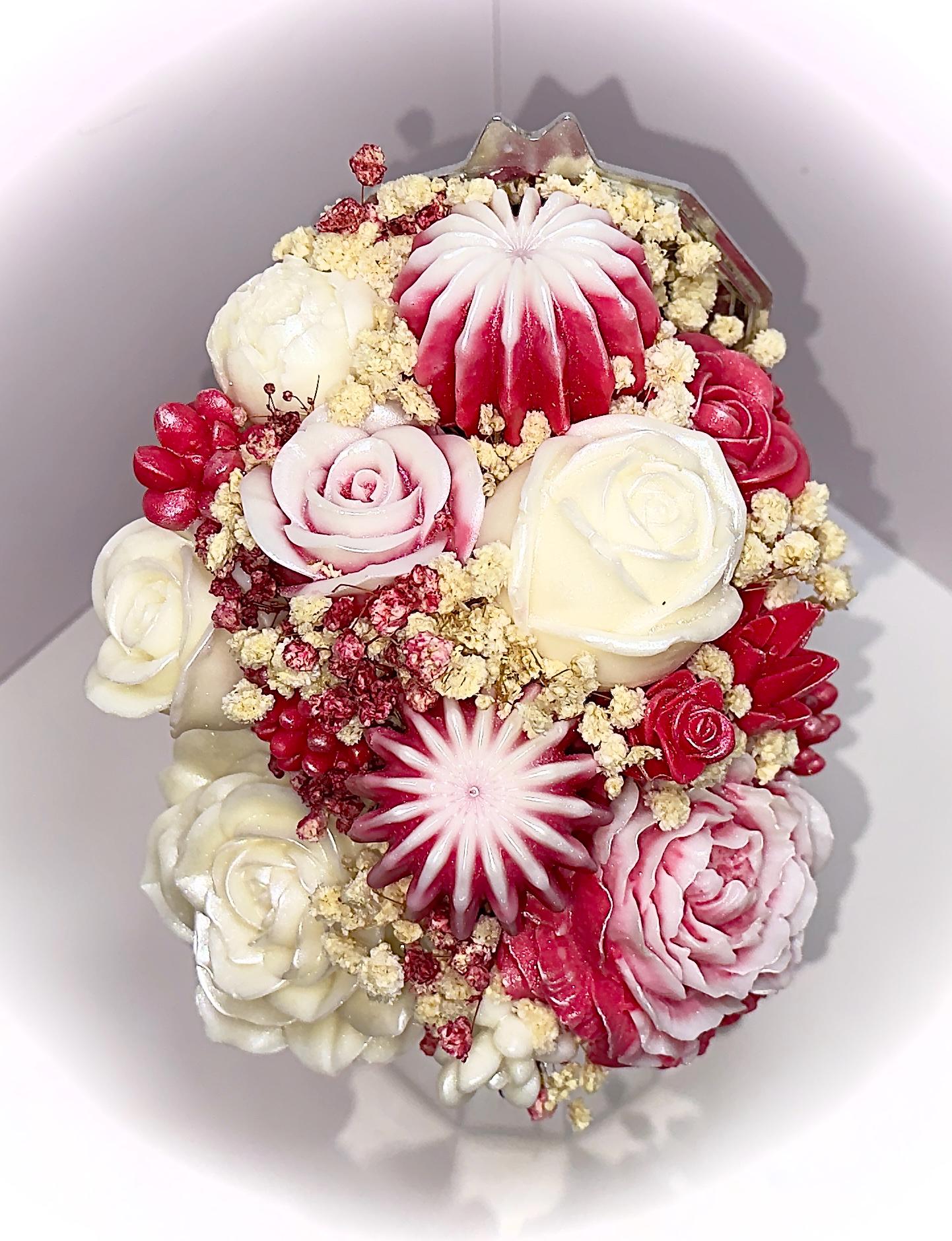 Floral  Candle Coffee Maker Bouquet
