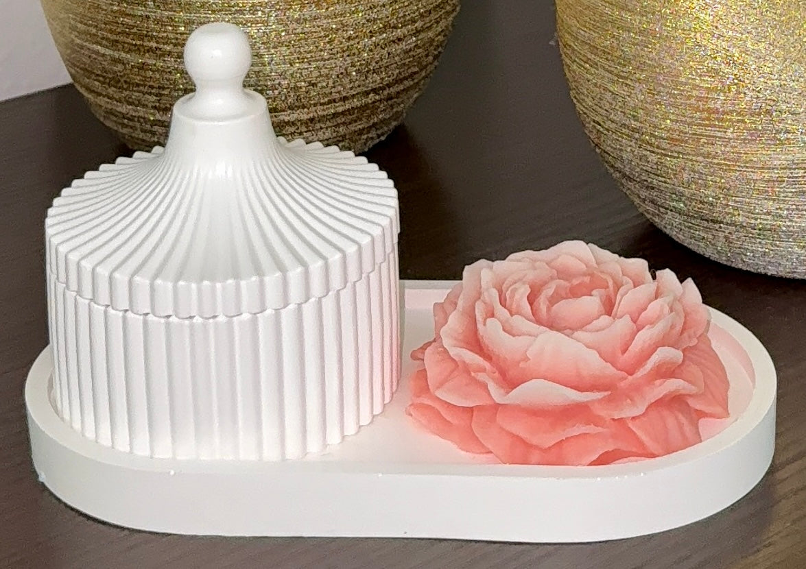 🌸 Blush Bloom Candle Duo-Choose your scent and color-Made to order image 3