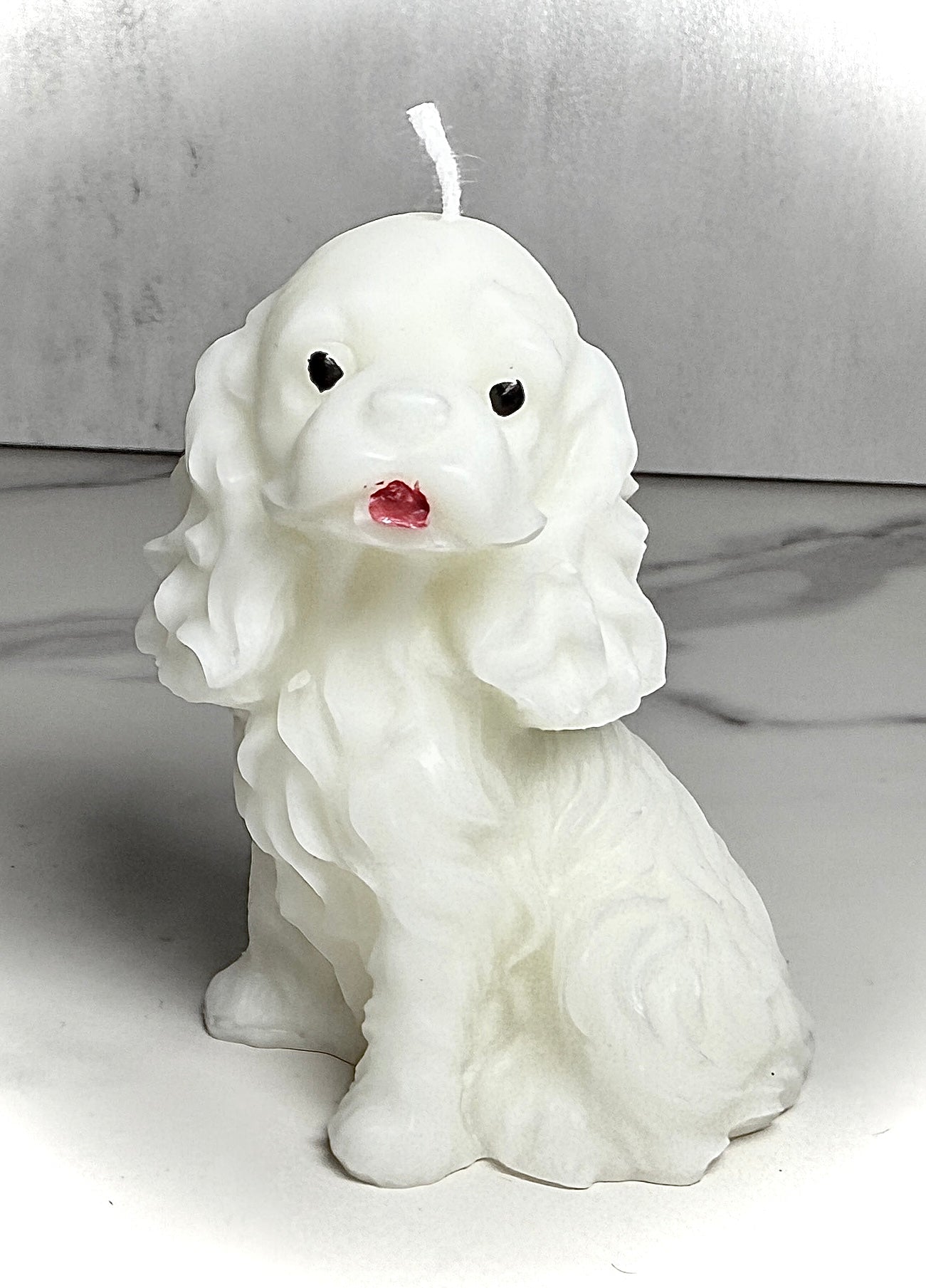 Handcrafted Dog Figurine Candle – Custom Color & Scent image 0