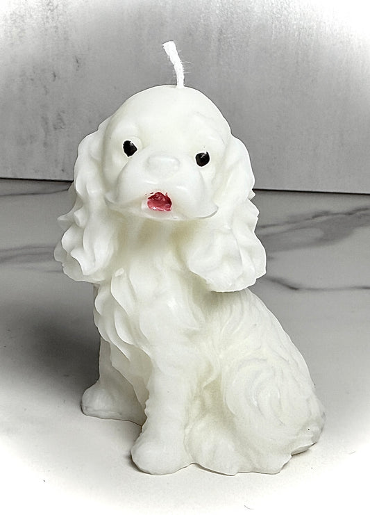 Handcrafted Dog Figurine Candle – Custom Color & Scent image 0