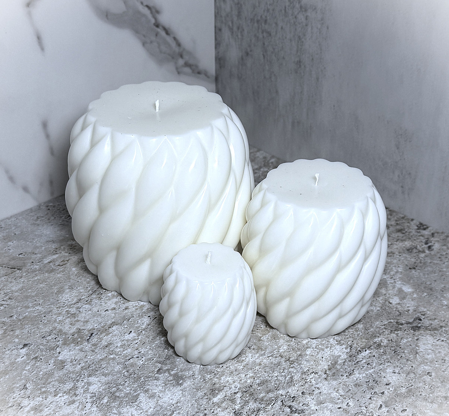 🕯️Twist Trio – Elegant Spiral Candles Set of 3 or Individually -Choose Scent and Color.