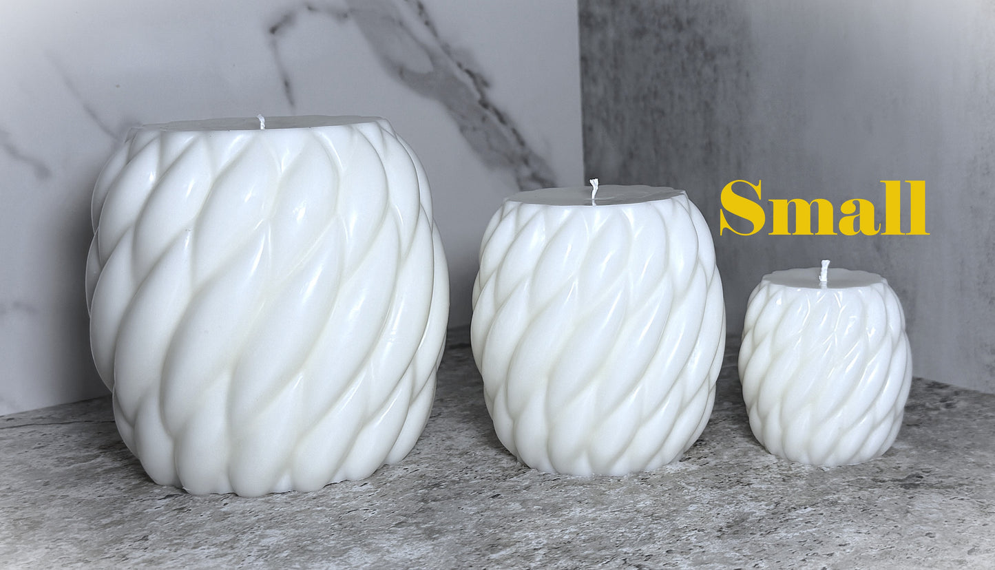 🕯️Twist Trio – Elegant Spiral Candles Set of 3 or Individually -Choose Scent and Color.