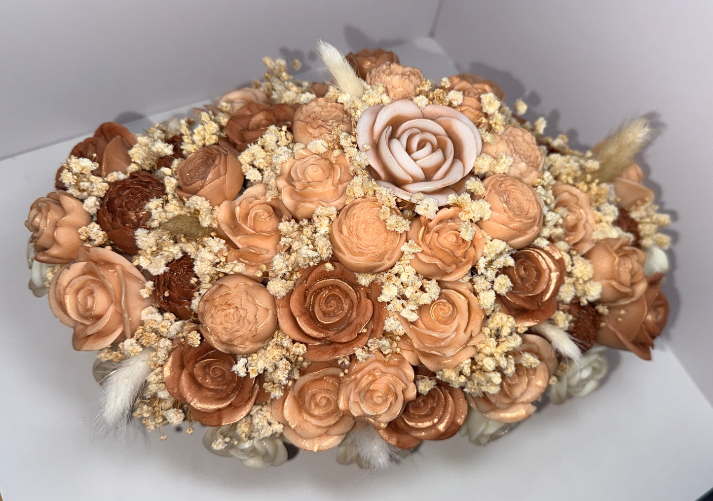 Soft Earth Harmony Sculpted Candle Blooms-Choose your scent