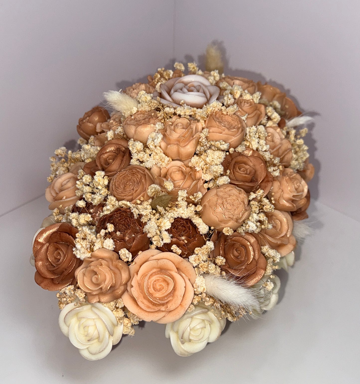 Soft Earth Harmony Sculpted Candle Blooms-Choose your scent