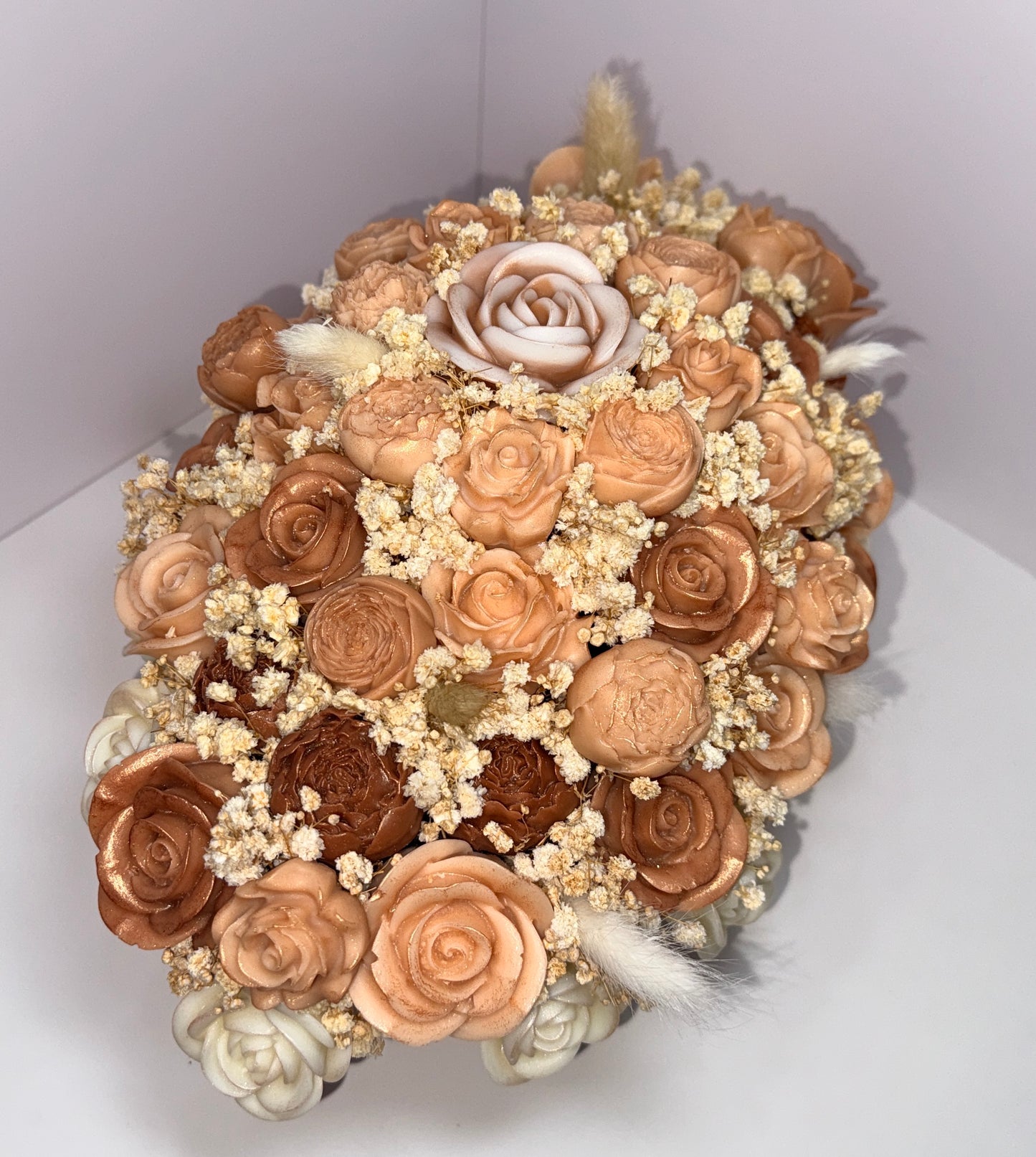 Soft Earth Harmony Sculpted Candle Blooms-Choose your scent