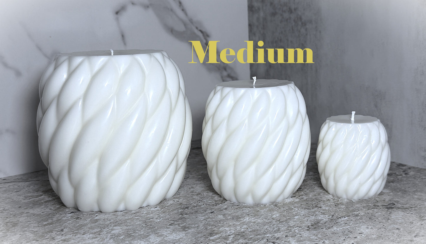 🕯️Twist Trio – Elegant Spiral Candles Set of 3 or Individually -Choose Scent and Color.