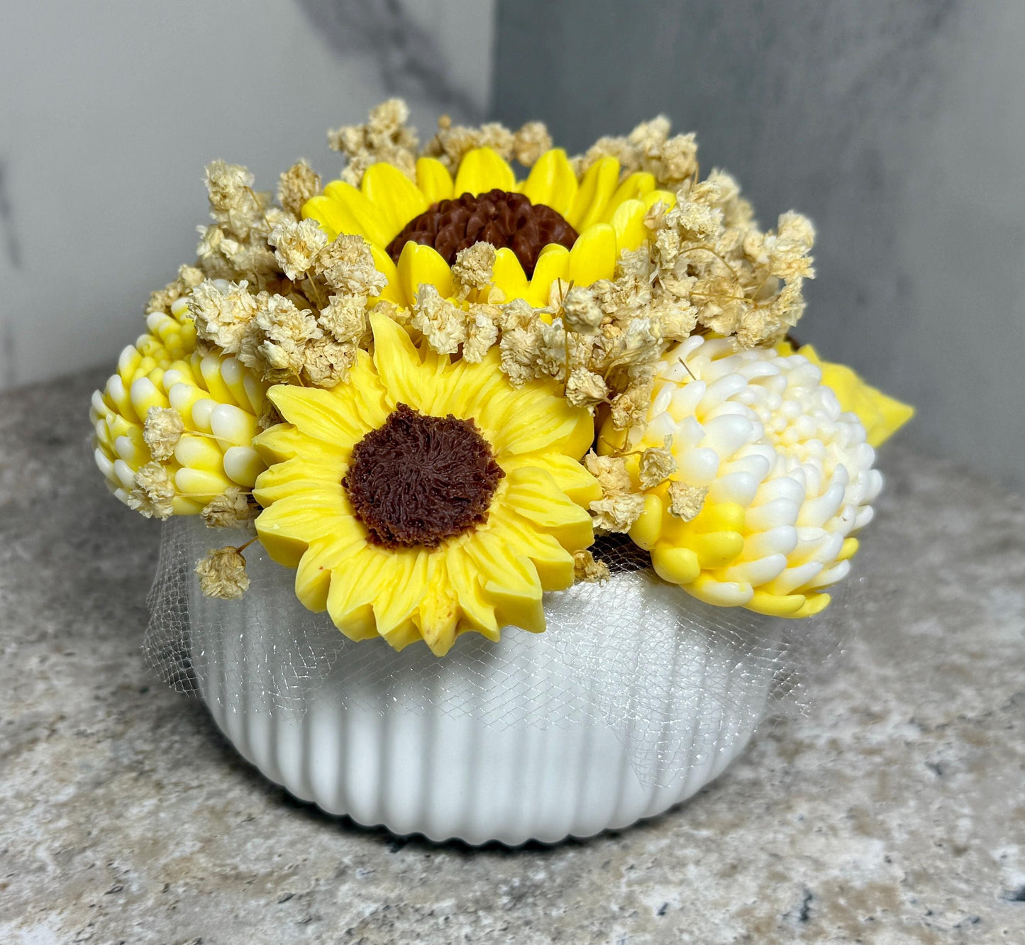Floral Candle Bouquet