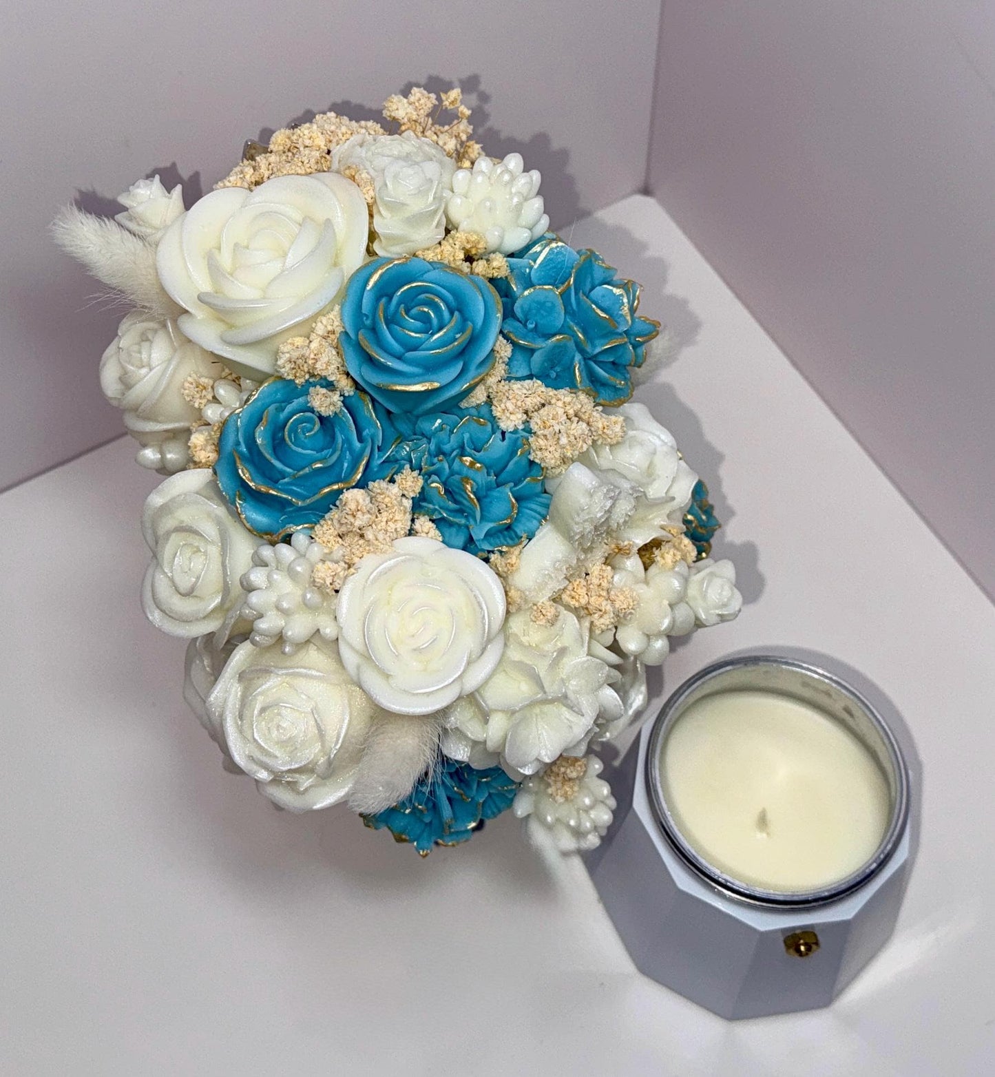 Floral Candle Coffee Maker Bouquet