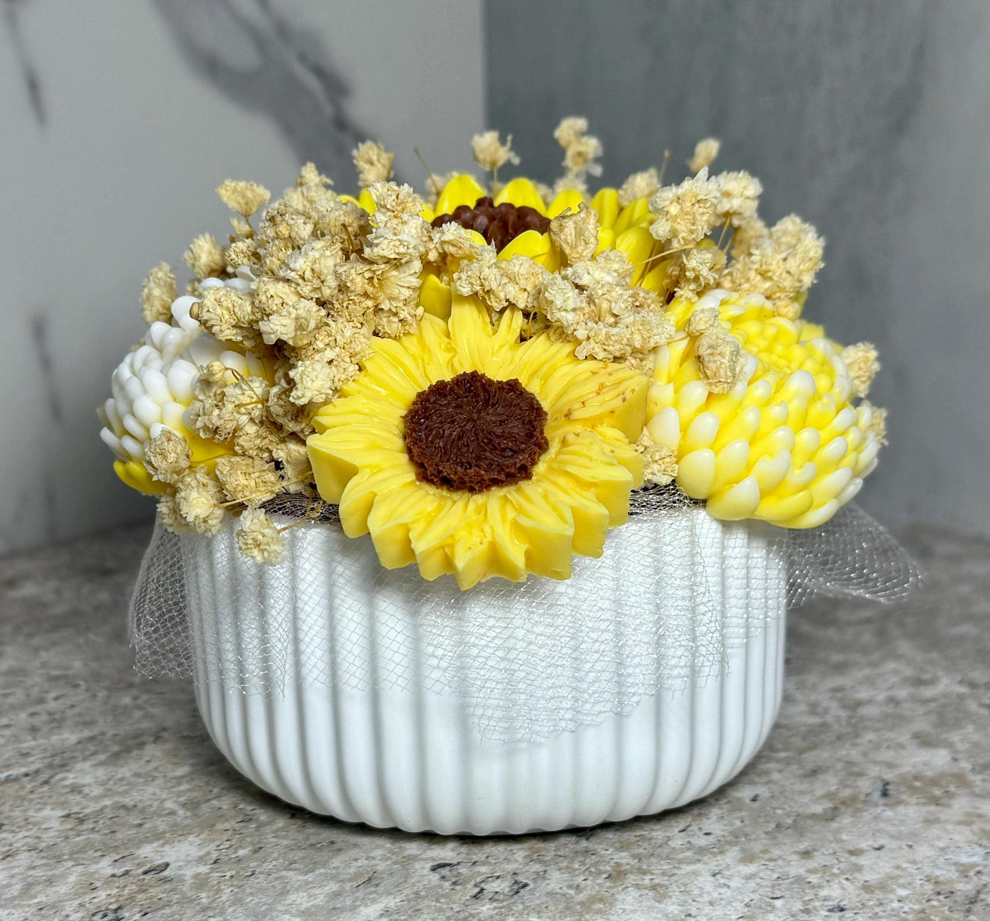 Floral Candle Bouquet