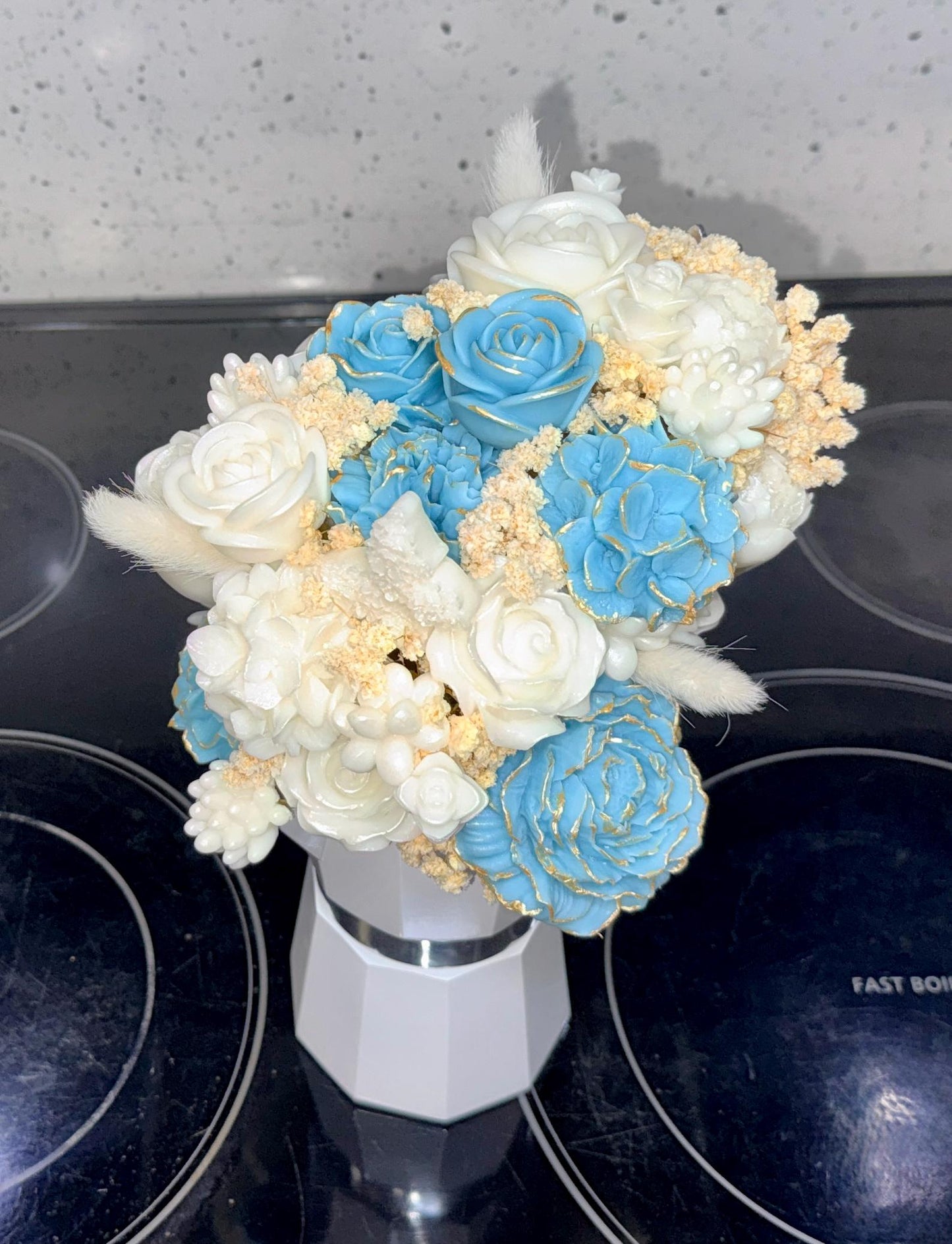 Floral Candle Coffee Maker Bouquet