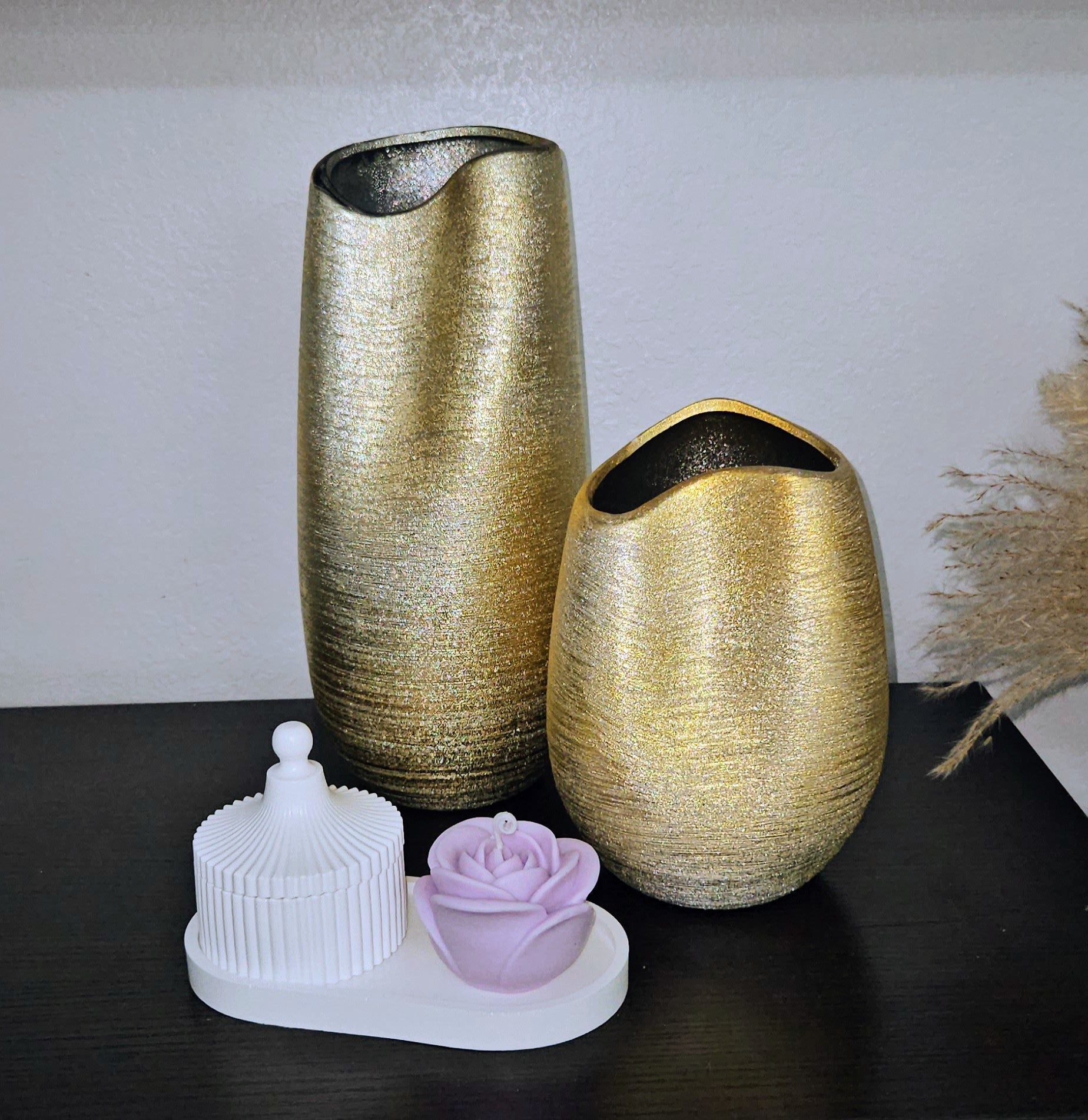 🌸 Blush Bloom Candle Duo-Choose your scent and color-Made to order image 8