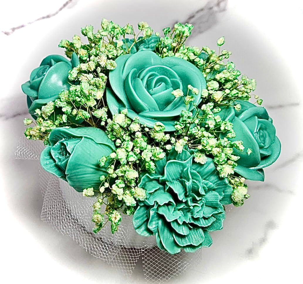 Handcrafted Floral Candle Bouquet – Custom Color & Scent image 5