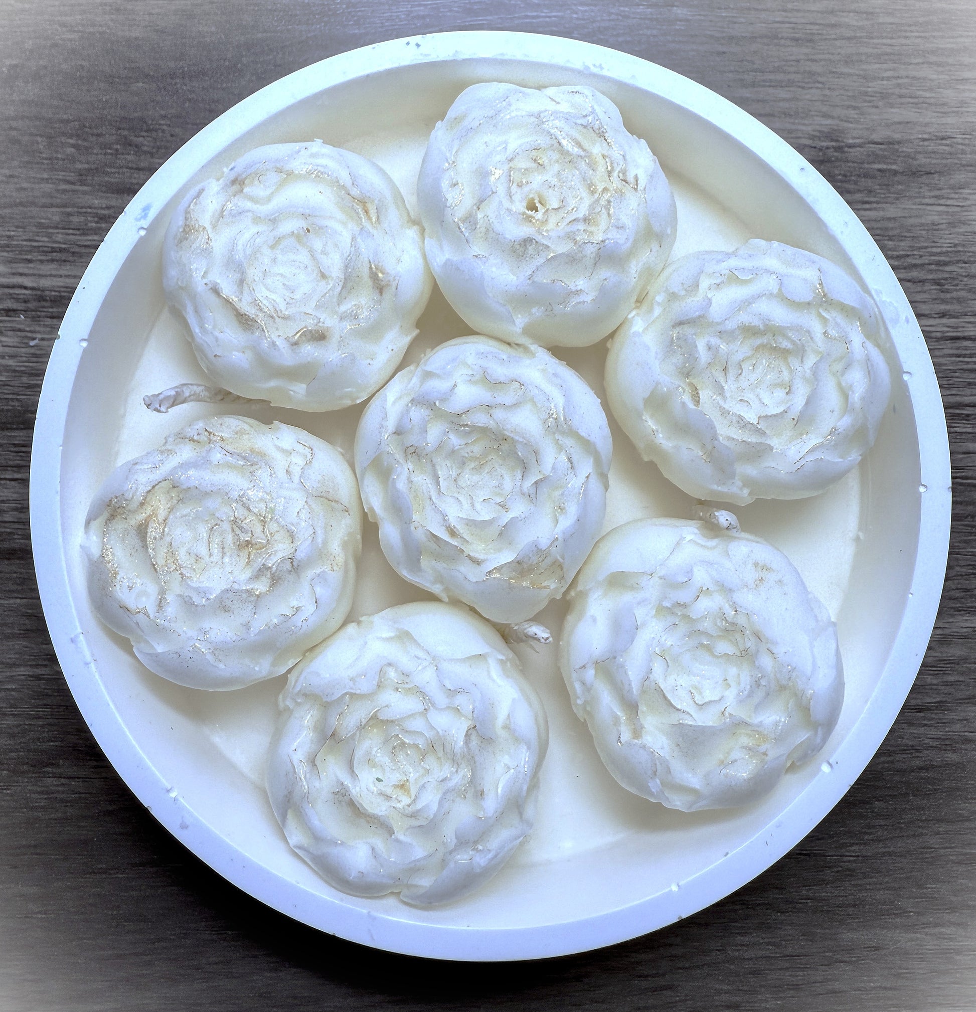Candle Flowers Bowl-Choose Scent-Choose Colors-Choose Flowers image 1
