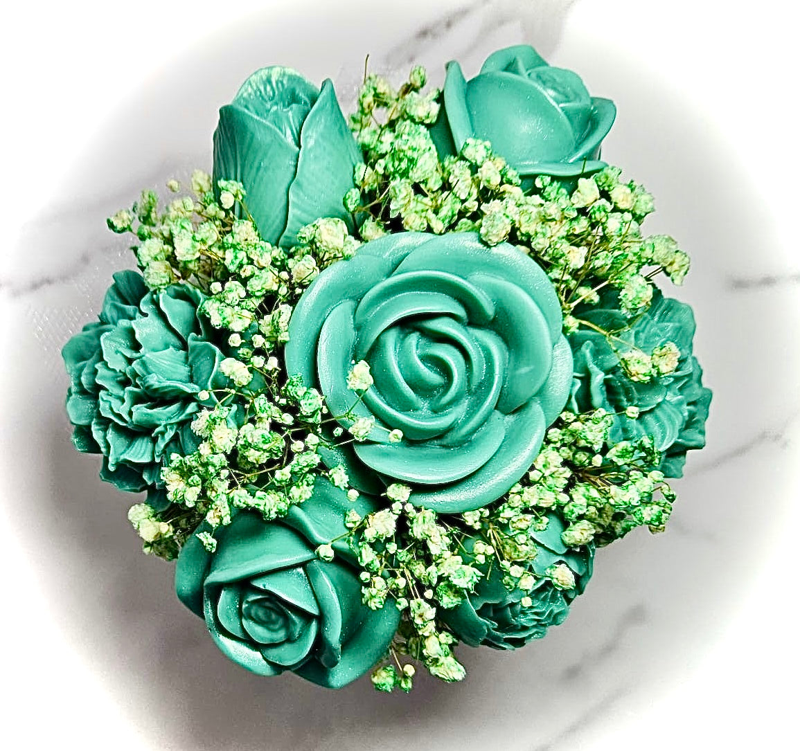 Handcrafted Floral Candle Bouquet – Custom Color & Scent image 1