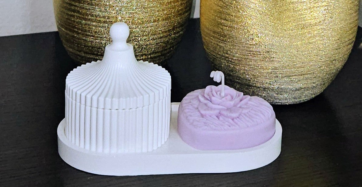 🌸 Blush Bloom Candle Duo-Choose your scent and color-Made to order image 12