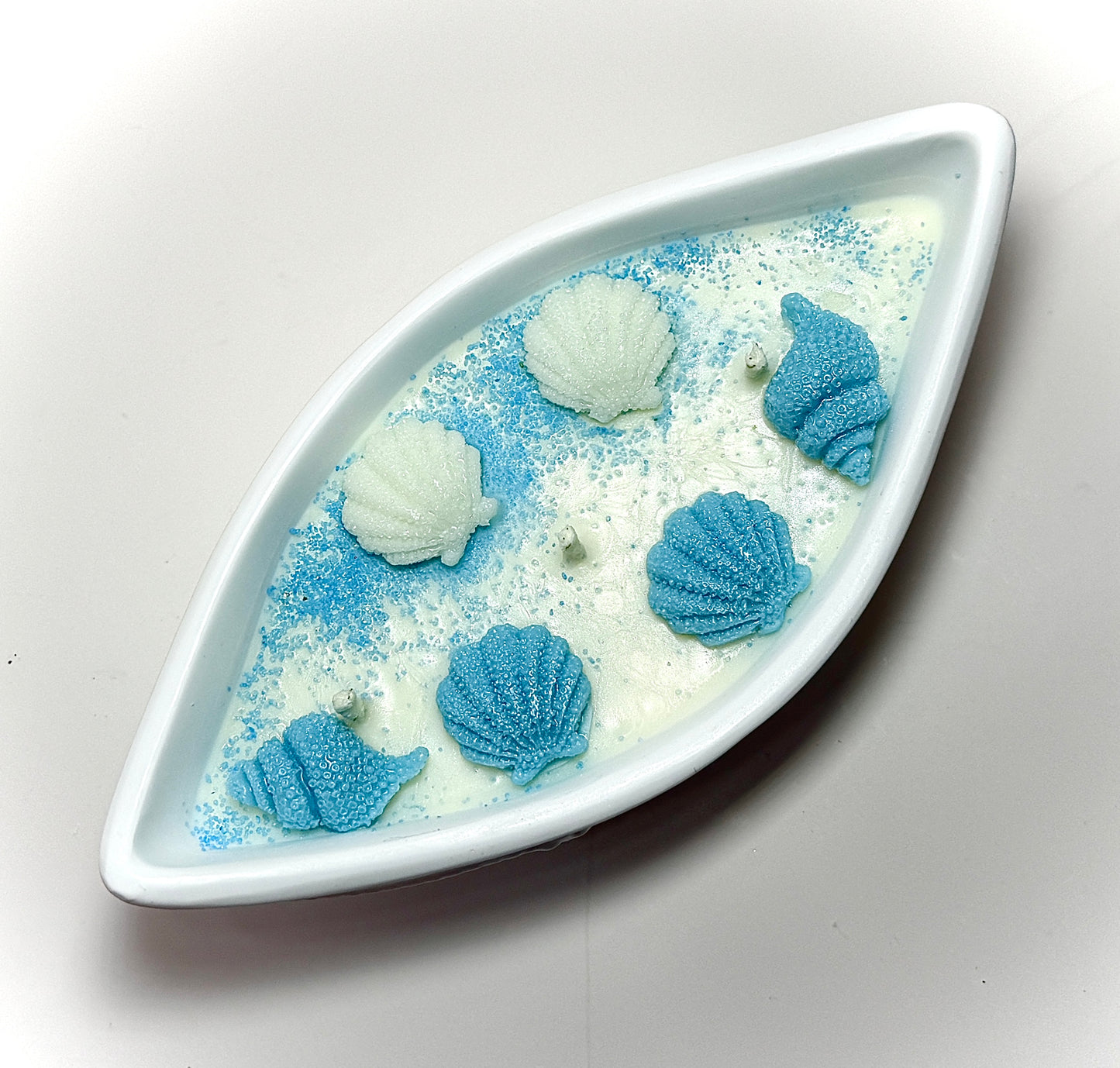 Coastal Breeze Shell Candle Boat - Shaped Bowl - Ocean Themed. Choose Scent. image 3