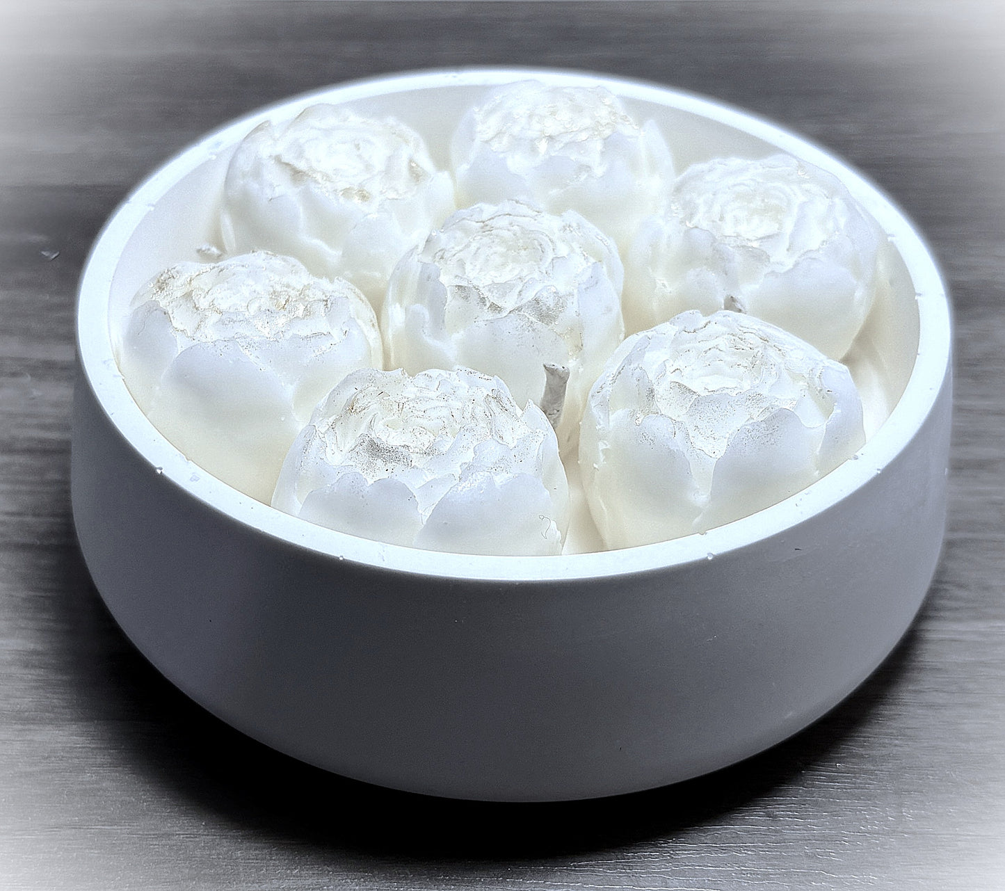 Candle Flowers Bowl-Choose Scent-Choose Colors-Choose Flowers image 5