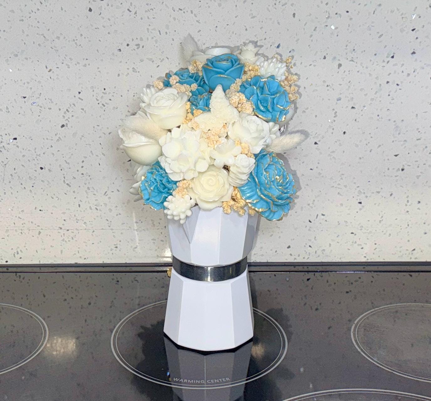 Floral Candle Coffee Maker Bouquet